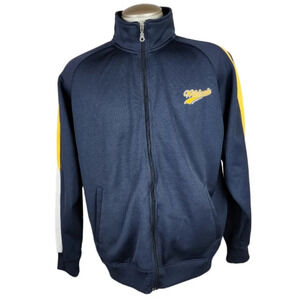 Vintage Wildcats Bum  Equipment Zip Front Track Jacket Navy Medium